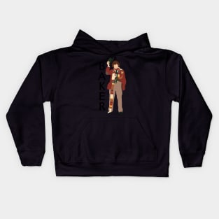 4th Doctor Tom Baker Kids Hoodie